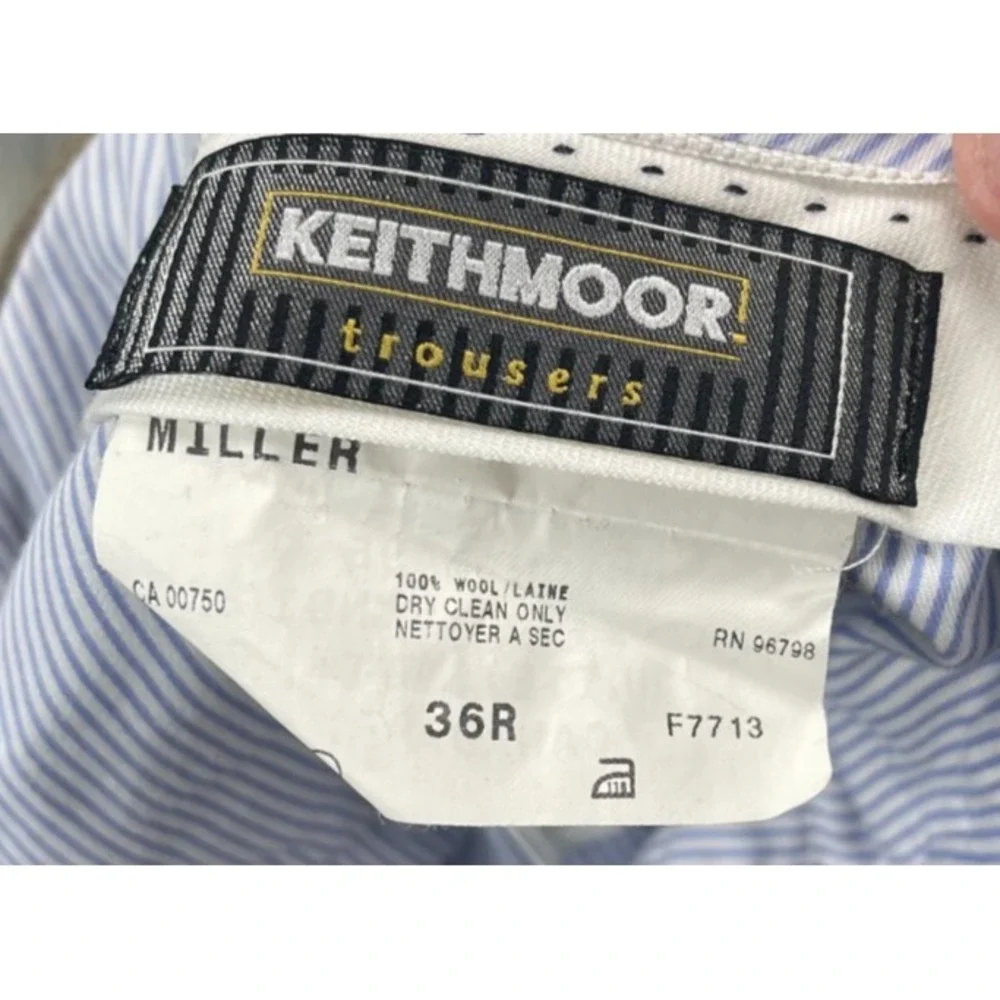 Keithmoor Mens Dress‎ Pants Trousers Size 36R (Real 38x35) Brown 100% Wool